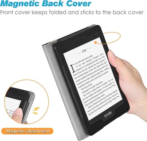Fintie Stand Case for 6" Kindle Paperwhite 10th Gen 2018, Vintage Brown | Foldable Kickstand PU Leather Cover, Card Slot &Hand Strap, Auto Sleep/Wake,Also fit All Paperwhite Generations Prior to 2018 in Kuwait