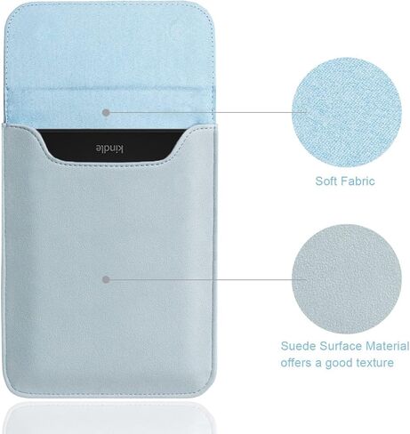 حافظة WALNEW لجهاز Kindle Paperwhite الجديد مقاس 6.8 بوصات الجيل الحادي عشر 2021، غطاء حقيبة واقية لقارئ Kindle Paperwhite الإلكتروني مقاس 6.8 بوصات (أزرق فاتح) in Kuwait