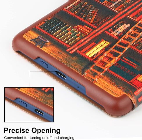 حافظة HGWALP لإصدار Kindle 11th Generation 2022 الجديد كليًا مقاس 6 بوصات فقط، غطاء جلد PU فائق النحافة مع خاصية النوم والاستيقاظ التلقائي، حافظة واقية لجهاز Kindle 2022-رخام أزرق in Kuwait