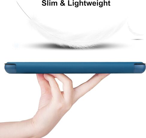 حافظة HGWALP لإصدار Kindle 11th Generation 2022 الجديد كليًا مقاس 6 بوصات فقط، غطاء جلد PU فائق النحافة مع خاصية النوم والاستيقاظ التلقائي، حافظة واقية لجهاز Kindle 2022-رخام أزرق in Kuwait