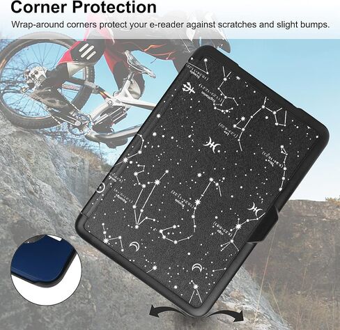 Case for 6" All-New Kindle 11th Generation 2022 Release Only, Folio Ultra Slim PU Leather Cover with Auto Sleep and Wake, Protective Case for Kindle 2022-Apricot Flowers in Kuwait