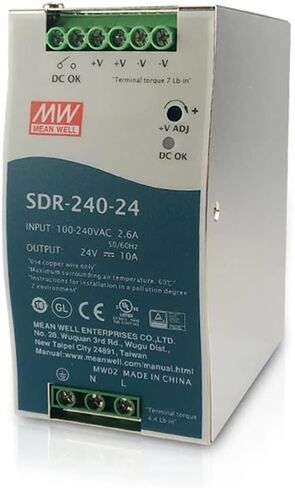 SDR-240-24 Mean Well Best Price 240W 24V 10A Switching Power Supply MeanWell SDR-240-24 in Saudi Arabia