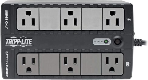 Tripp Lite INTERNET350SER 350VA 180W UPS بطارية سطح المكتب احتياطية مدمجة 120V DB9 RJ11 PC، 6 منافذ in Saudi Arabia