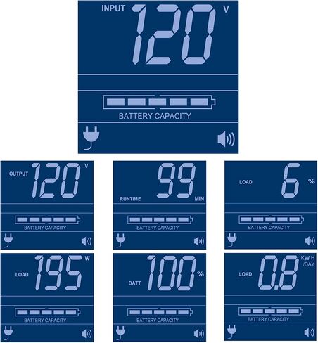 بطارية احتياطية من Tripp Lite 1000VA Sine Wave UPS، LCD، 700W AVR Line-Interactive، 2U Rackmount، USB، DB9 (SMC10002URM)، أسود in Kuwait