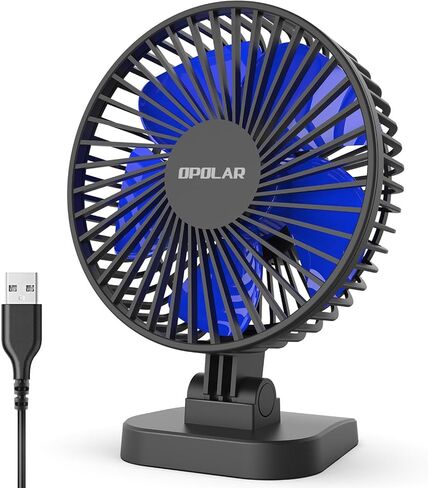 vinmax [مروحة مكتب USB] مروحة صغيرة محمولة - مروحة مكتب هادئة قابلة للتعديل لطاولة سطح المكتب in Kuwait