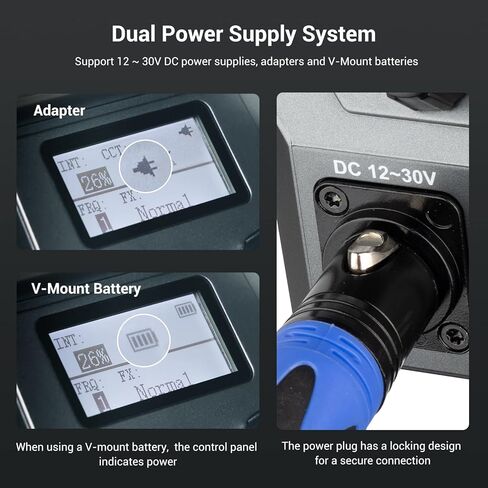 SmallRig RC 120B 120W COB LED Video Light, 2700K-6500K, 4,450Lux@1m and SmallGoGo App Control, TLCI 96+ CRI 95+, 9 Lighting Effects, Support AC Adapter and 14.4V/26V V-Mount Battery- 4207 in Kuwait