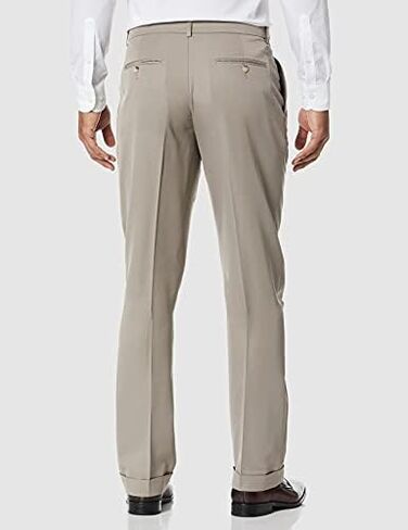 Perry Ellis Men's Classic Fit Non-Iron Double Pleat Dress Pant in Saudi Arabia