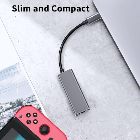 محول KIHENG USB C إلى Ethernet، RJ45 إلى USB C Thunderbolt 3/Type-C Gigabit Ethernet LAN محول شبكة متوافق مع Windows وMacBook وmacOS وMac Pro Mini والكمبيوتر المحمول والكمبيوتر الشخصي والمزيد in Kuwait