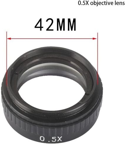 ملحقات المجهر الرقمي المحمول 0.5X مجهر أسطواني واحد هدف مساعد 140 مم عدسة مجهر مسافة العمل 42 مم حجم التركيب ملحقات المجهر in Kuwait