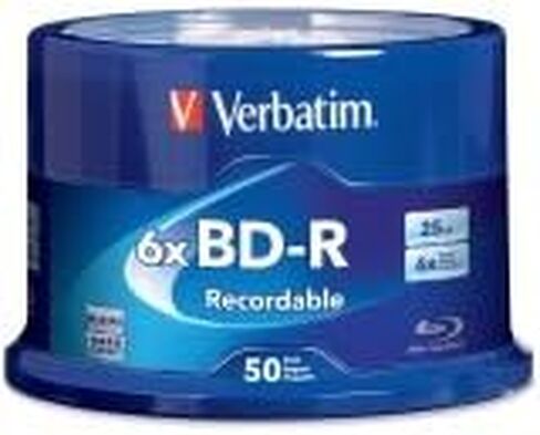 Verbatim Blu-ray Recordable Media - BD-R - 6x - 25 GB - 50 Pack Spindle in Saudi Arabia
