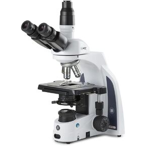 iScope Trinocular Compound Microscope EWF 10x/22mm Eyepieces, PLI Plan 4/10/S40/S100x Oil iOS Objectives, Rackless Stage 3W NeoLED Köhler Illumination, HD-Mini Camera 13in HD Screen, Globe | Euromex in Saudi Arabia