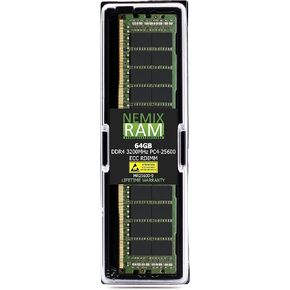 NEMIX RAM 1TB (8X128GB) DDR4 3200MHZ PC4-25600 8Rx4 1.2V 288-PIN ECC RDIMM Registered Server Memory KIT Compatible with Dell PowerEdge R750XS Rack Server