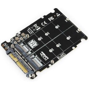 Adapter For M.2 SSD To U.2 Adapter For M.2 NVMe + For M.2 NGFF SSD To PCI-e U.2 SFF-8639 Adapter PCIe Conv Splitter Extension Cable Adapter Card Reader Converter Drive Cord Base Case Led in Kuwait