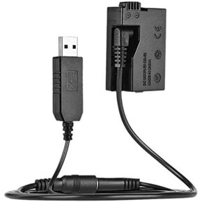 Honza -E8 بطارية الدمية مع كابل محول USB لبنك الطاقة DC لاستبدال LP-E8 لكاميرات 550D 600D 650D 700D DSLR in Kuwait