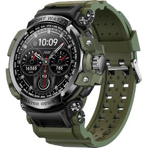 ساعات ذكية للنساء والرجال، ساعة ذكية مع ضغط الدم، مراقب أكسجين الدم، جهاز تتبع اللياقة البدنية المقاوم للماء IP68، شاشة 1.32 بوصة عالية الدقة لمراقبة النوم، ساعة تتبع الصحة لنظام iOS وأندرويد (أخضر) in Kuwait