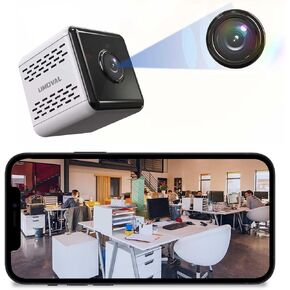 Infrared Night Vision Wireless Wi-Fi 2.4GHz Mini Spy Camera with Motion & Audio Detection, Remote Live Viewing Small Nanny Cam HD 720P, Tiny Indoor Hidden Video Surveillance IP Security Cameras