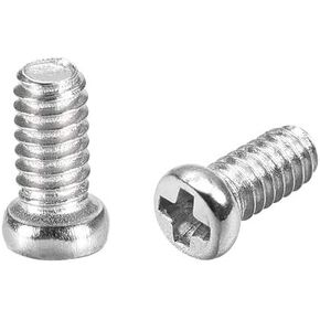 uxcell M2x6mm Phillips Screw Fastener Black 2.8x1.1mm Screw Head for for Laptop PC TV Fan Switch 100pcs in Saudi Arabia