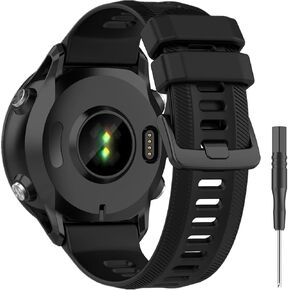 Ankersaila Soft Silicone Band Compatible with Garmin Forerunner 955/Forerunner 945/Forerunner 935/Instanct 2/Instanct/Descent G1/Fenix 6/Fenix 6 Pro/Fenix 5/Fenix 5 Plus (Navy)
