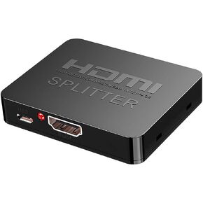 Cuxnoo HDMI Splitter 1 in 2 Out, Duplicate to Dual Monitors/Displays TV at Max 4k 30Hz with Audio for HDMI Source PC, Laptop, TV Box in Kuwait