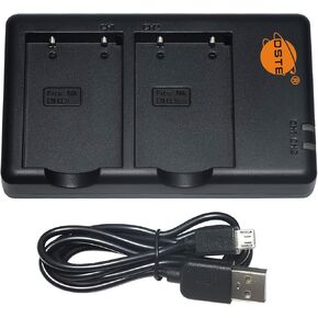 شاحن بطارية مزدوج سريع DSTE متوافق مع بطارية Nikon EN-EL5 ENEL5 وCoolPix 3700 4200 5200 5900 7900 P3 P4 P80 P90 P100 P500 P510 P520 P530 P5000 P5100 P6000 S10 in Kuwait