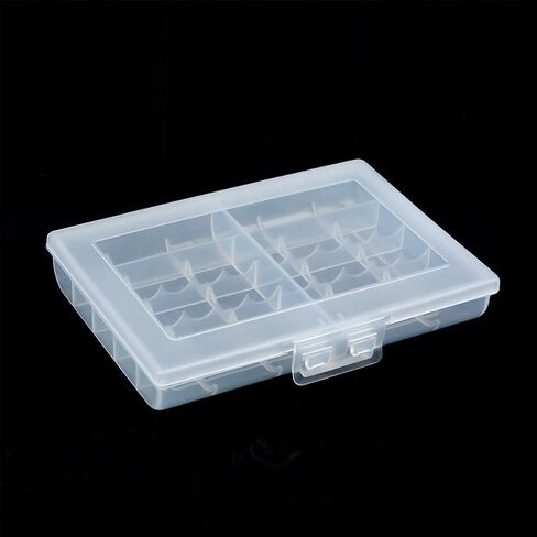 YXQ AA AAA Battery Storage Box Organizer Holder Portable Clear Plastic Case Container - Holds 20xAA+14xAAA Batteries in Saudi Arabia