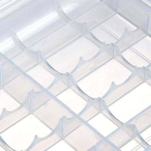 YXQ AA AAA Battery Storage Box Organizer Holder Portable Clear Plastic Case Container - Holds 20xAA+14xAAA Batteries in Saudi Arabia