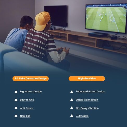 وحدة تحكم سلكية YCCSKY لأجهزة Xbox One/Xbox Series X|S، وحدة تحكم ألعاب الكمبيوتر المتوافقة مع Windows 11/10، لوحة ألعاب مع مقبس صوت وتوربو مزدوج الاهتزاز (أبيض نقي) in Kuwait