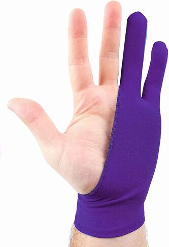 Art 2-Finger Glove for Drawing Tablets Lycra Glove Artist Drawing Glove for Graphics Tablet Light Box Tracing Light Pad in Kuwait