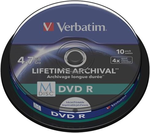 Verbatim 43821 M-Disc 4X DVD-R - 5 Pack Jewel Case in Saudi Arabia