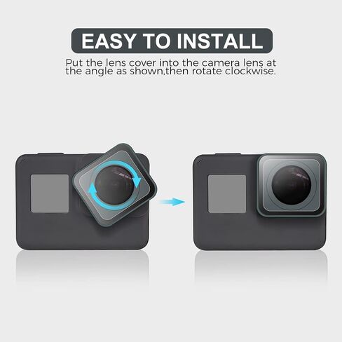 Lens Replacement Kit for GoPro Hero 5/4 Session Protective Lens Repair Parts (Black) in Saudi Arabia