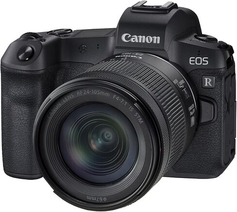 Canon EOS R RF24-105mm F4-7.1 IS STM Lens Kit, Vlogging and Content Creator Camera 4K UHD, Digital Single-Lens Non-Reflex AF/AE, 0.4 Magnification, Mirrorless and Full-Frame, Compact & Lightweight in Kuwait