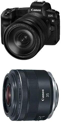 Canon EOS R RF24-105mm F4-7.1 IS STM Lens Kit, Vlogging and Content Creator Camera 4K UHD, Digital Single-Lens Non-Reflex AF/AE, 0.4 Magnification, Mirrorless and Full-Frame, Compact & Lightweight in Kuwait