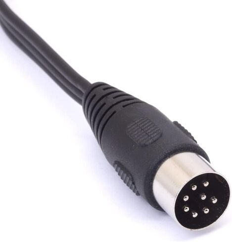 كابل صوت Din 8 Pin إلى RCA و3.5 مم، قابس ذكر 8 Pin DIN إلى 3.5 مم + كابل محول AUX ستيريو TRS ذكر 2RCA لمشغل CD ومضخم الصوت 1.8 متر / 6 قدم (ذكر RCA) in Kuwait