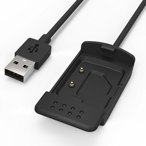 MoKo Scosche Rhythm+ قاعدة شاحن لمراقبة معدل ضربات القلب، شاحن USB بديل لقاعدة الشحن مع كابل شحن 1 متر لإيقاع Scosche + سوار ذراع لمراقبة معدل ضربات القلب، أسود in Kuwait