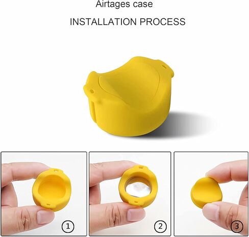 جراب من السيليكون بحلقة تثبيت على الدراجة الهوائية TCPQX AirTag، مقاوم للماء ومضاد للصدمات ومضاد للفقد لملحقات دعامة الدراجة مع طبقة واقية in Kuwait
