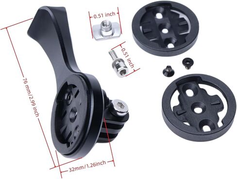 Bike Computer Mount Bracket Set Compatible with Garmin/G/G+/Wahoo/Bryton for Specialized S-Works VENGE Sl7 Stem Bike GPS Adapter Combo Kit in Saudi Arabia