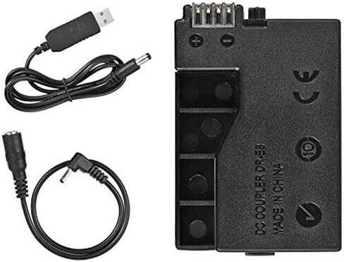 Honza -E8 بطارية الدمية مع كابل محول USB لبنك الطاقة DC لاستبدال LP-E8 لكاميرات 550D 600D 650D 700D DSLR in Kuwait