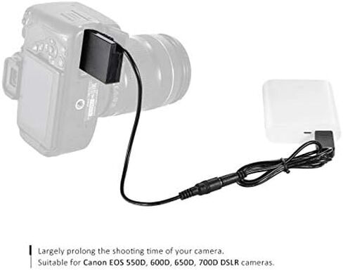 Honza -E8 بطارية الدمية مع كابل محول USB لبنك الطاقة DC لاستبدال LP-E8 لكاميرات 550D 600D 650D 700D DSLR in Kuwait