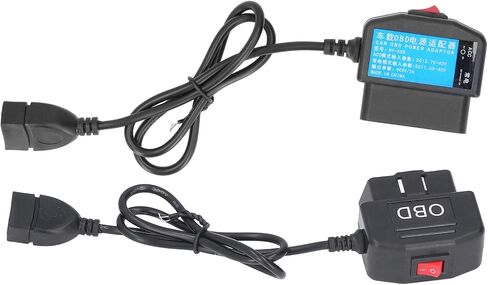 كابل طاقة Yosoo Health Gear obd، كابل محول طاقة 48 سم/18.9 بوصة obd مع زر تبديل وضع Acc حماية الجهد المنخفض مناسب لشحن هاتف كاميرا داش in Saudi Arabia