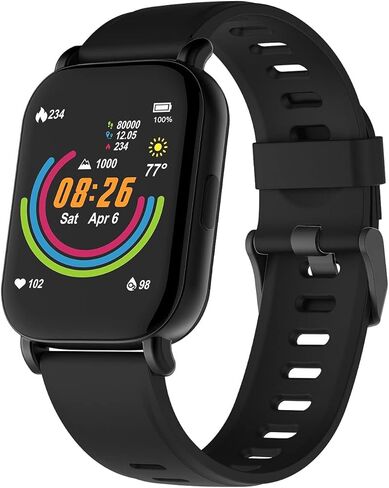 3Plus Vibe Pro Watch Series 1.78in شاشة AMOLED كبيرة تعمل باللمس، الصحة واللياقة البدنية، بطارية تدوم 21 يومًا، ساعة ذكية لتعقب النوم، BO2، معدل ضربات القلب، مقاومة للماء 5ATM in Kuwait