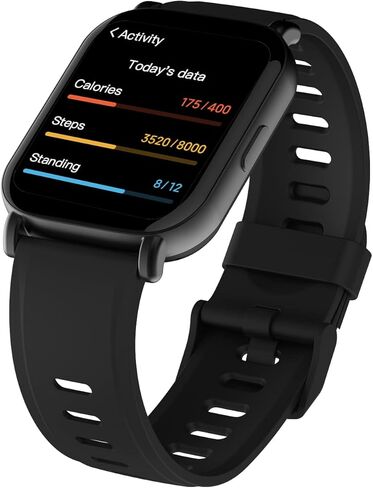 3Plus Vibe Pro Watch Series 1.78in شاشة AMOLED كبيرة تعمل باللمس، الصحة واللياقة البدنية، بطارية تدوم 21 يومًا، ساعة ذكية لتعقب النوم، BO2، معدل ضربات القلب، مقاومة للماء 5ATM in Kuwait