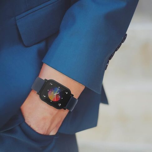 3Plus Vibe Pro Watch Series 1.78in شاشة AMOLED كبيرة تعمل باللمس، الصحة واللياقة البدنية، بطارية تدوم 21 يومًا، ساعة ذكية لتعقب النوم، BO2، معدل ضربات القلب، مقاومة للماء 5ATM in Kuwait