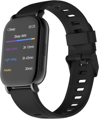 3Plus Vibe Pro Watch Series 1.78in شاشة AMOLED كبيرة تعمل باللمس، الصحة واللياقة البدنية، بطارية تدوم 21 يومًا، ساعة ذكية لتعقب النوم، BO2، معدل ضربات القلب، مقاومة للماء 5ATM in Kuwait