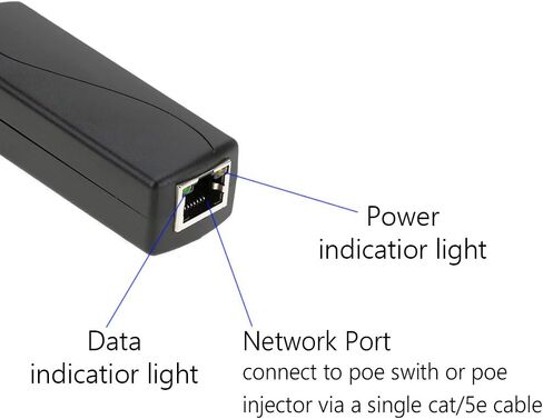 ANVISION Active 48V to 12V PoE Splitter Adapter, IEEE 802.3af Compliant 10/100Mbps, DC 12V Output in Saudi Arabia