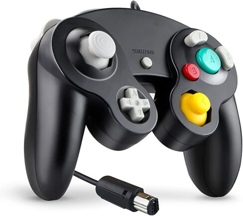 Luklihe Gamecube Controller,ngc wired game controllerfor Compatible with Nintendo Wii Black in Saudi Arabia