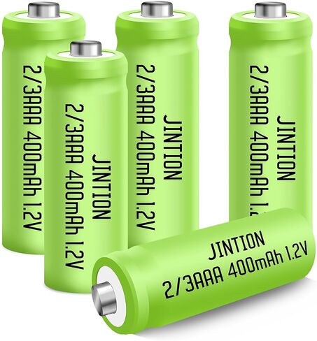 JINTION NIMH 2/3AAA Rechargeable 2/3 AAA Batteries 1.2V 400mAh Rechargeable Battery Batteries Button Top 5 Pack(They are not AAA Size Batteries) in Saudi Arabia