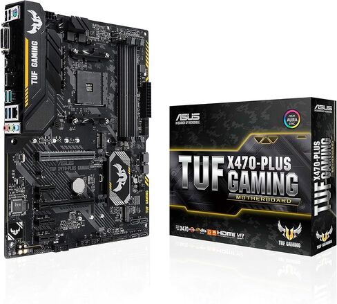 ASUS TUF X470-Plus Gaming AMD Ryzen 2 AM4 DDR4 HDMI DVI M.2 ATX Motherboard in Saudi Arabia