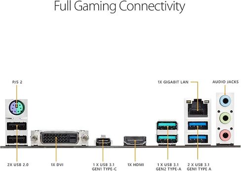 ASUS TUF X470-Plus Gaming AMD Ryzen 2 AM4 DDR4 HDMI DVI M.2 ATX Motherboard in Saudi Arabia