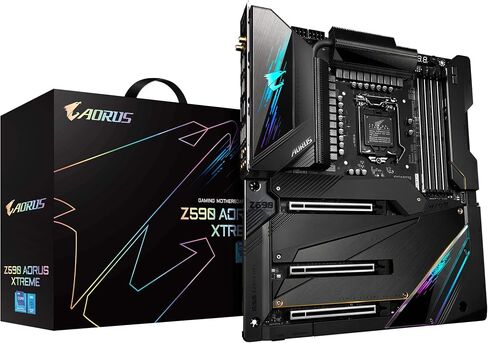 GIGABYTE Z590 AORUS Xtreme (LGA 1200/ Intel/ Z590/ E-ATX/Triple M.2/ USB 3.2 Gen2X2 Type-C/Intel WiFi 6E/ AQUANTIA 10GbE LAN/Intel Thunderbolt 4/ AORUS PRO Gen4 AIC Adaptor/Gaming Motherboard) in Saudi Arabia