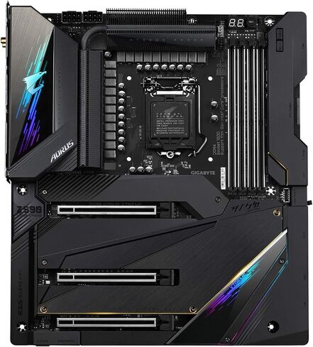 GIGABYTE Z590 AORUS Xtreme (LGA 1200/ Intel/ Z590/ E-ATX/Triple M.2/ USB 3.2 Gen2X2 Type-C/Intel WiFi 6E/ AQUANTIA 10GbE LAN/Intel Thunderbolt 4/ AORUS PRO Gen4 AIC Adaptor/Gaming Motherboard) in Saudi Arabia